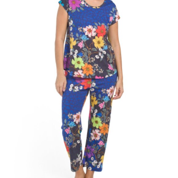 NWT JOHNNY WAS The Bobbie Crop Set PAJAMAS - Picture 1 of 4